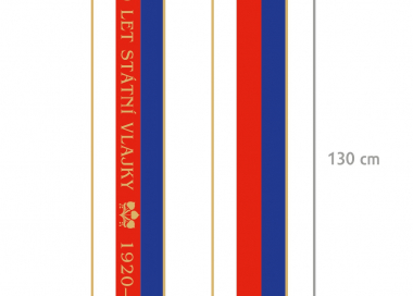 Vyšívané slavnostní stuhy - 100 let státní vlajky