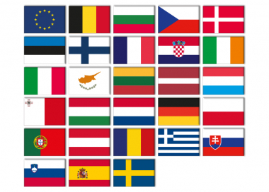 Sada státních vlajek EU