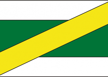 Vlajka obce Zvěrkovice – schválený návrh heraldické kanceláře Alerion