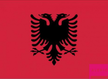 Samolepka vlajky Albánie
